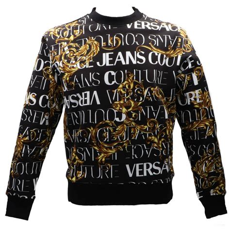 versace jeans felpa bande sulle spalle|Felpe Versace Jeans Couture per uomo .